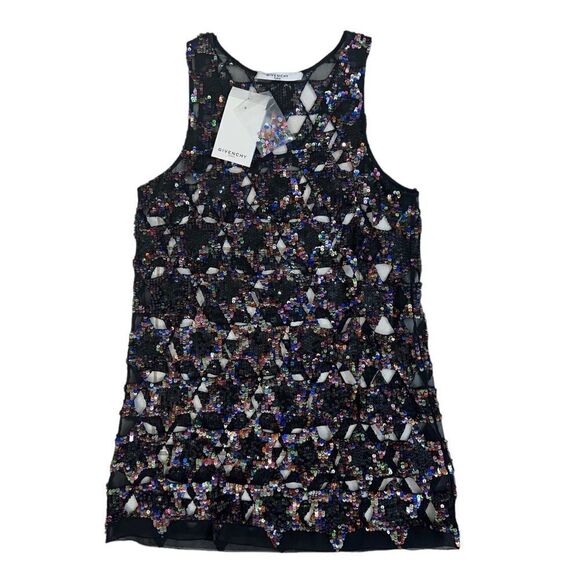 Givenchy Star-Embellished Cocktail Tank Dress in Black US 6/8 NWT - Picture 10 of 16